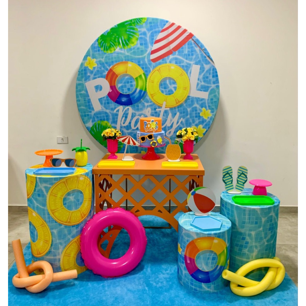 Pool Party Menina - Kit 2 - Creare Decorações 