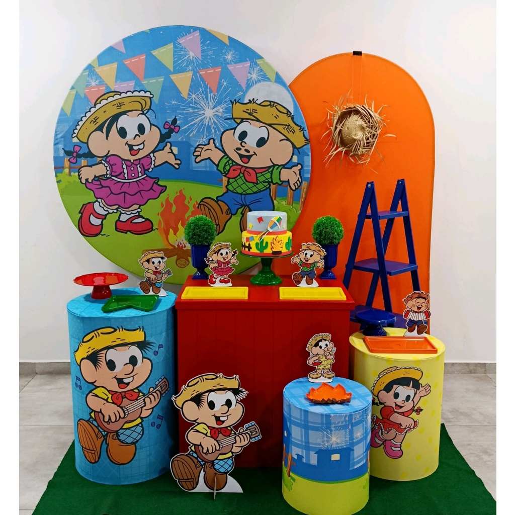 Festa Junina Turma da Mônica - Kit 3 - Creare Decorações 