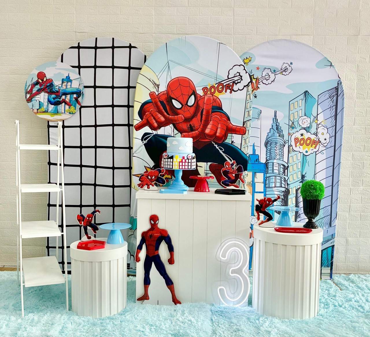Homem Aranha Clean - Composição 2 - Creare Decorações 