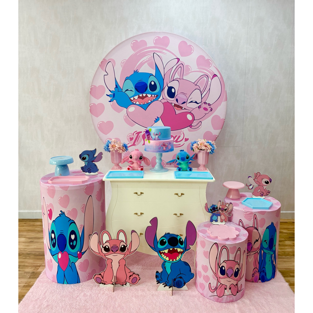 Stitch E Angel - Kit 2 - Creare Decorações 