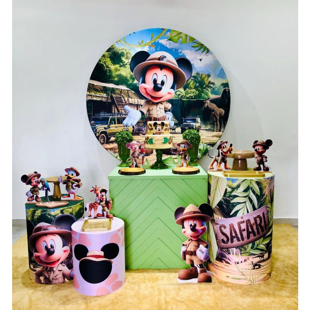 Mickey Safari Ia - Kit 2 - Creare Decorações 