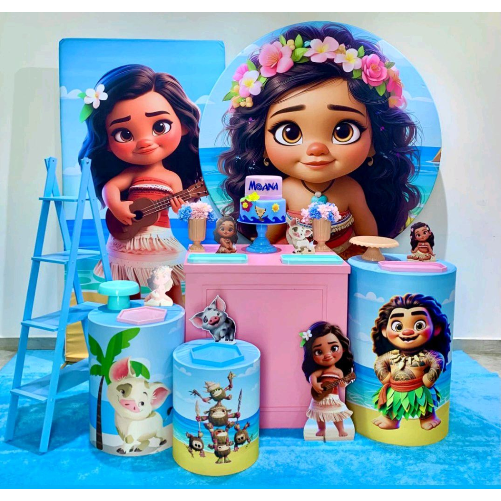 Moana Cute Ia - Kit 3 - Creare Decorações 