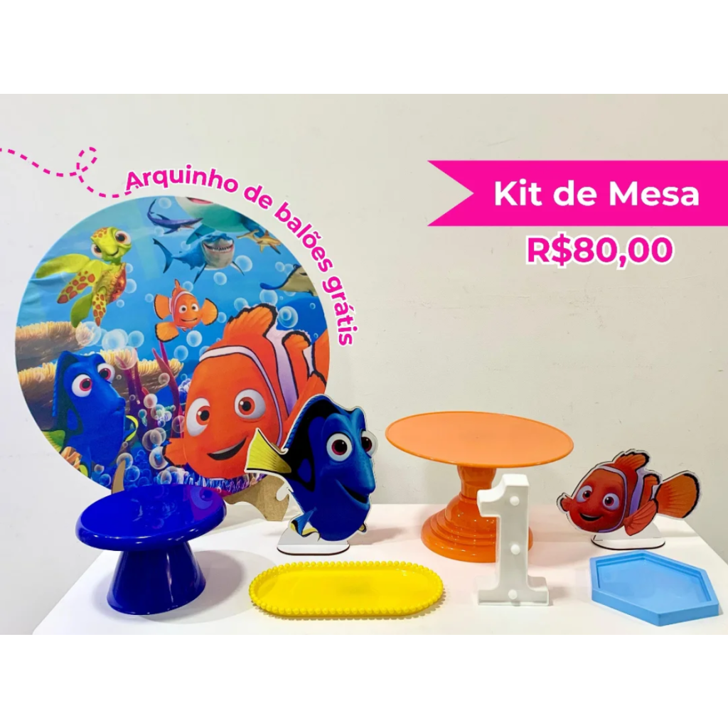 Kit de Mesa Nemo - Creare Decorações 