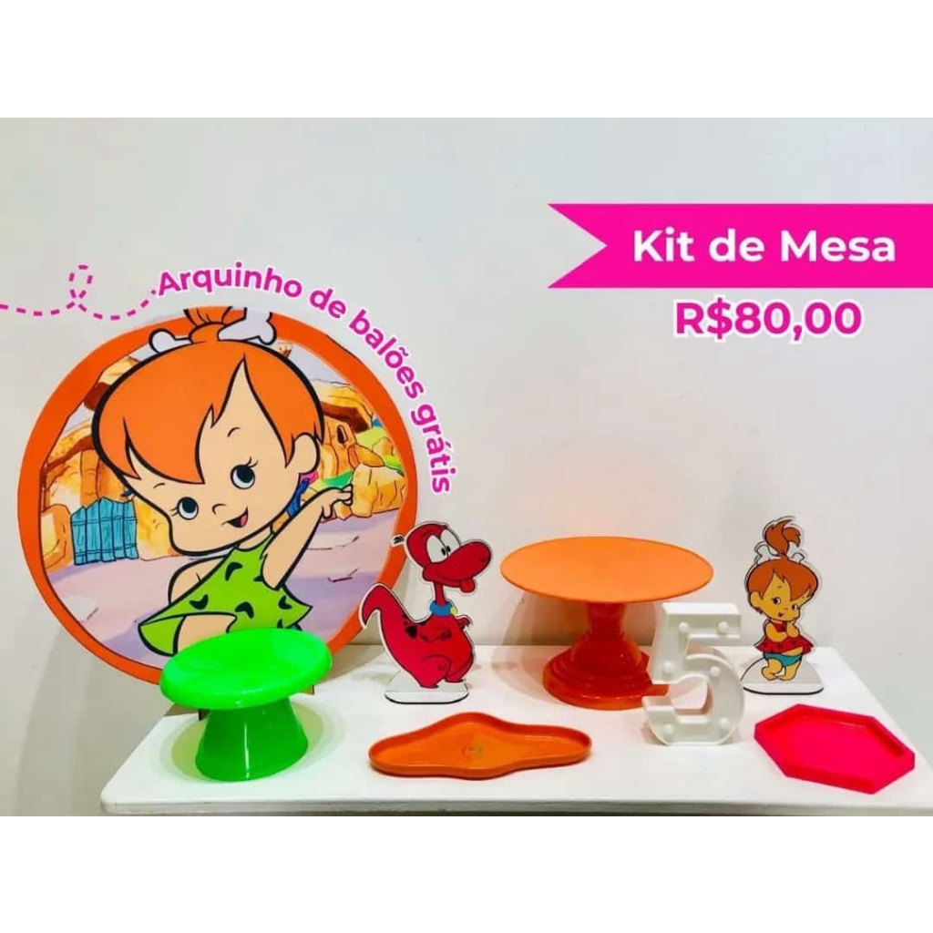 Kit de Mesa Pedrita - Creare Decorações 
