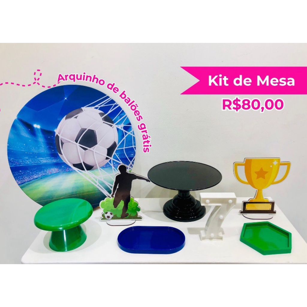 Kit de Mesa Futebol - Creare Decorações 