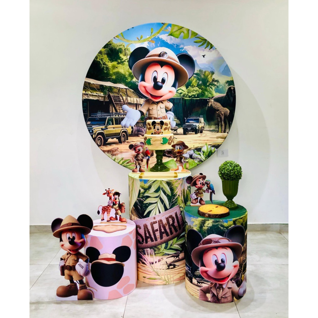 Mickey Safari Ia Kit 1 - Creare Decorações 
