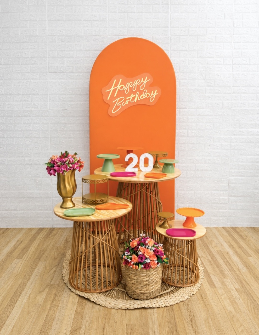 Tropical Laranja 1 - Vime - Creare Decorações 