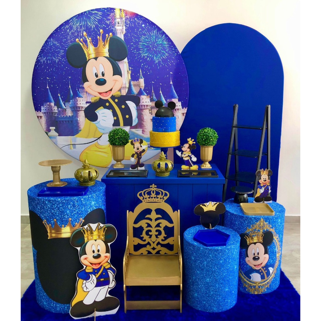 Mickey Realeza Kit 3 - Adicional Cadeirinha Realeza - Creare Decorações 