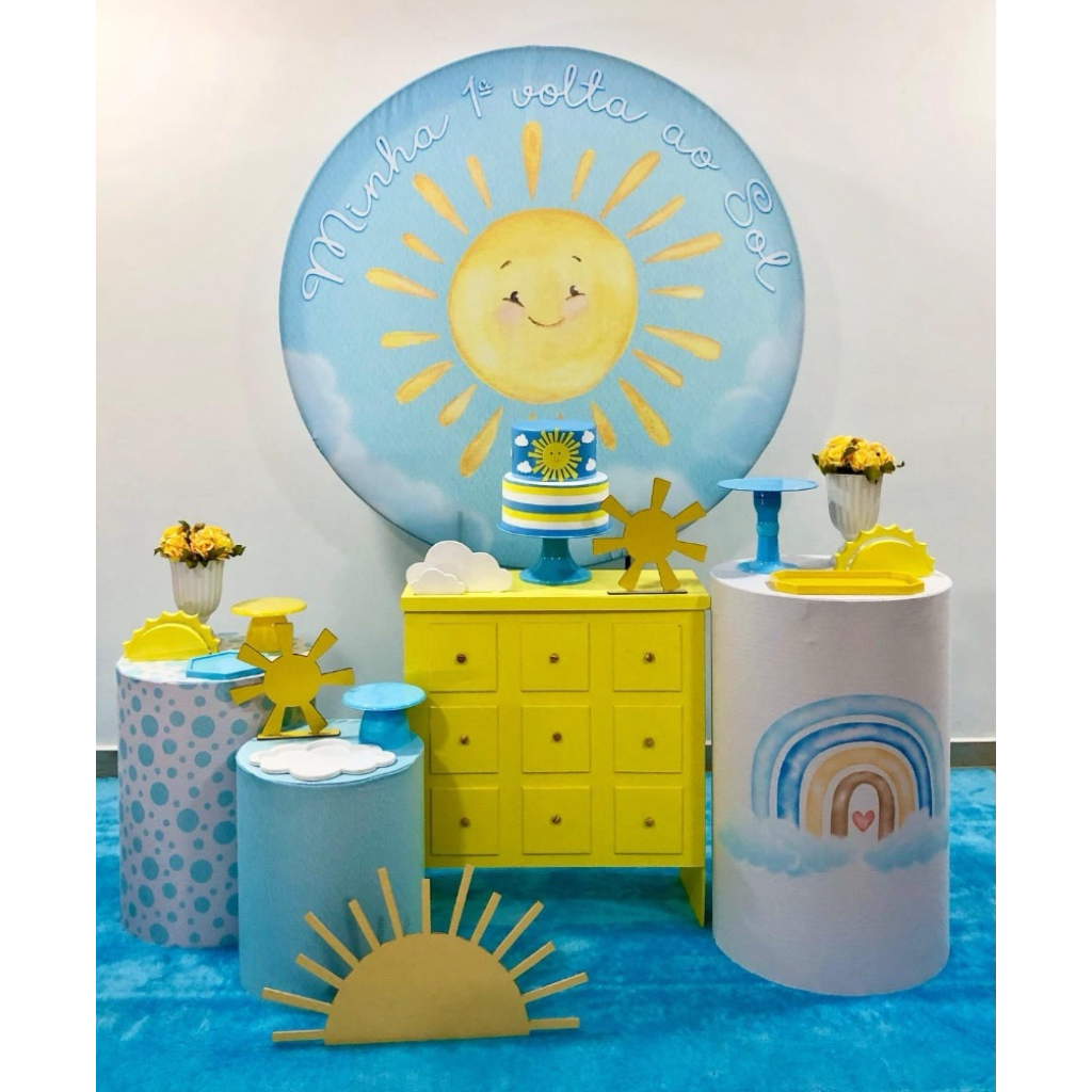 Minha 1º Volta Ao Sol - Kit 2 - Creare Decorações 