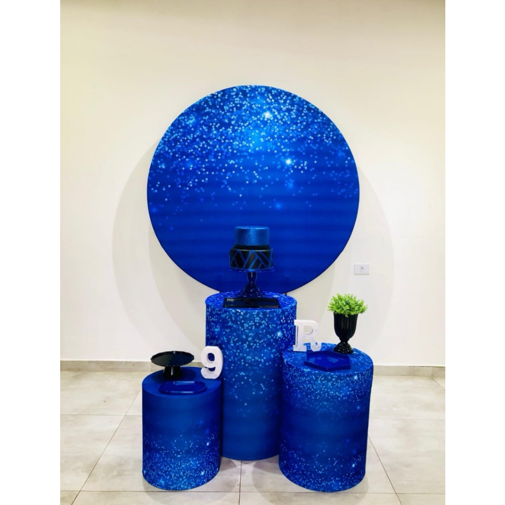 Azul E Preto Kit 1 - Creare Decorações 