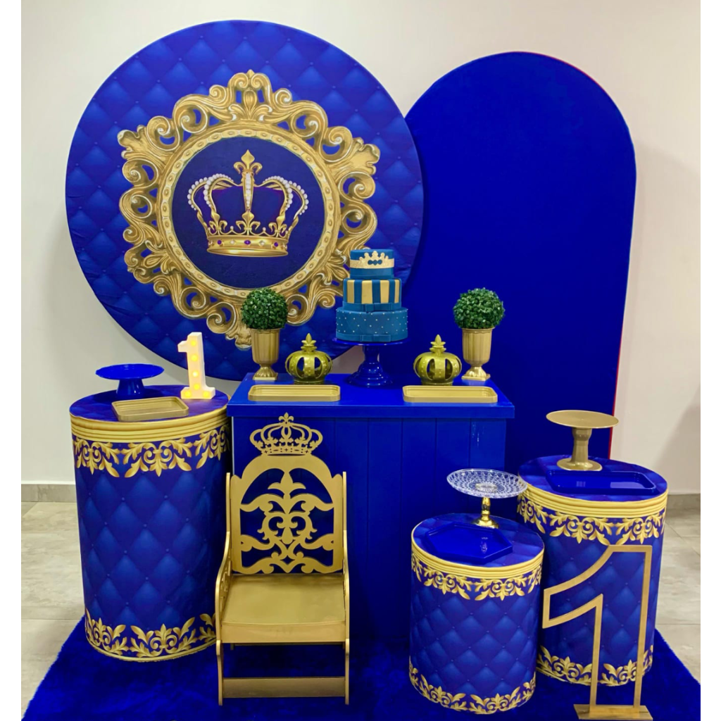 Realeza Azul - Kit 3 - Creare Decorações 
