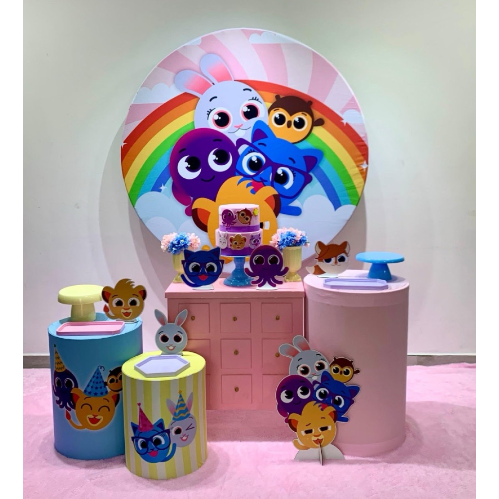 Bolofofos Menina Rosa - Kit 2 - Creare Decorações 