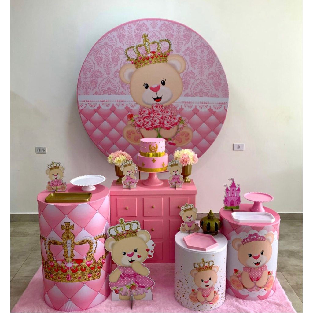 Ursinha Princesa - Kit 2 - Creare Decorações 
