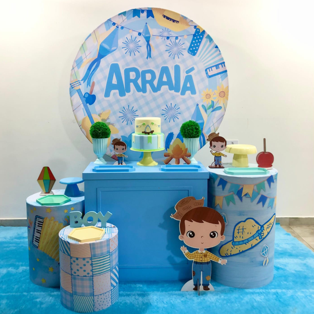 Arraiá Azul - Kit 2 - Creare Decorações 