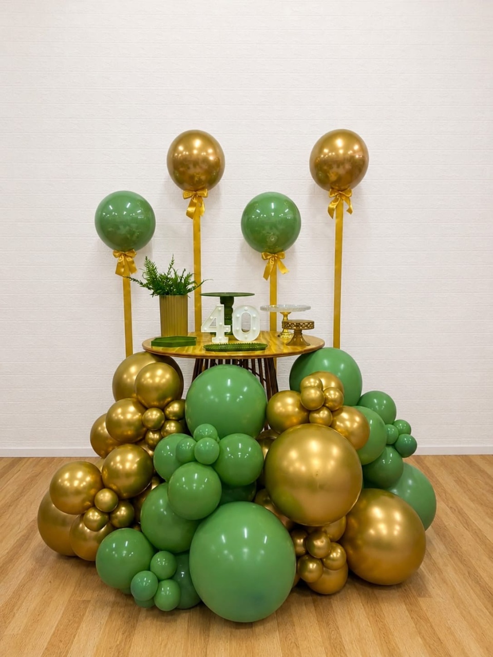 Sublime Verde E Dourado - Coleção Vime - Creare Decorações 