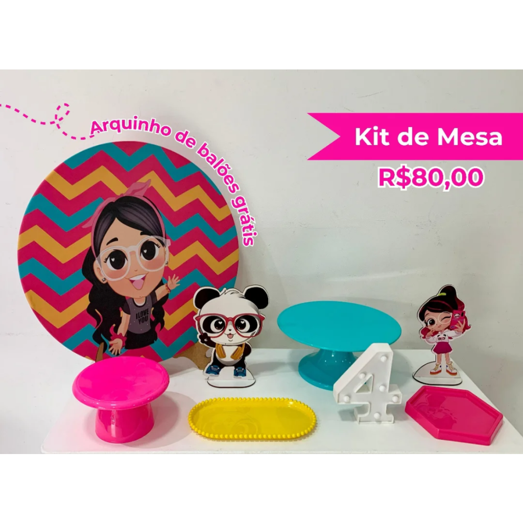 Kit de Mesa Luluca - Creare Decorações 