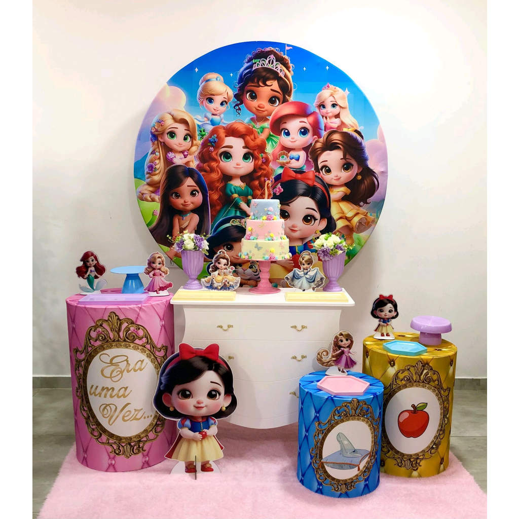 Princesas Baby Ia - Kit 2 - Creare Decorações 