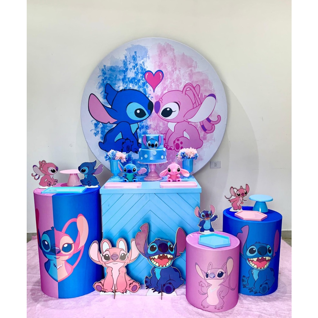 Stitch E Angel - Kit 2 - Creare Decorações 