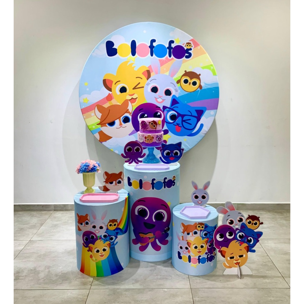 Bolofofos Menina Lilás Kit 1 - Creare Decorações 
