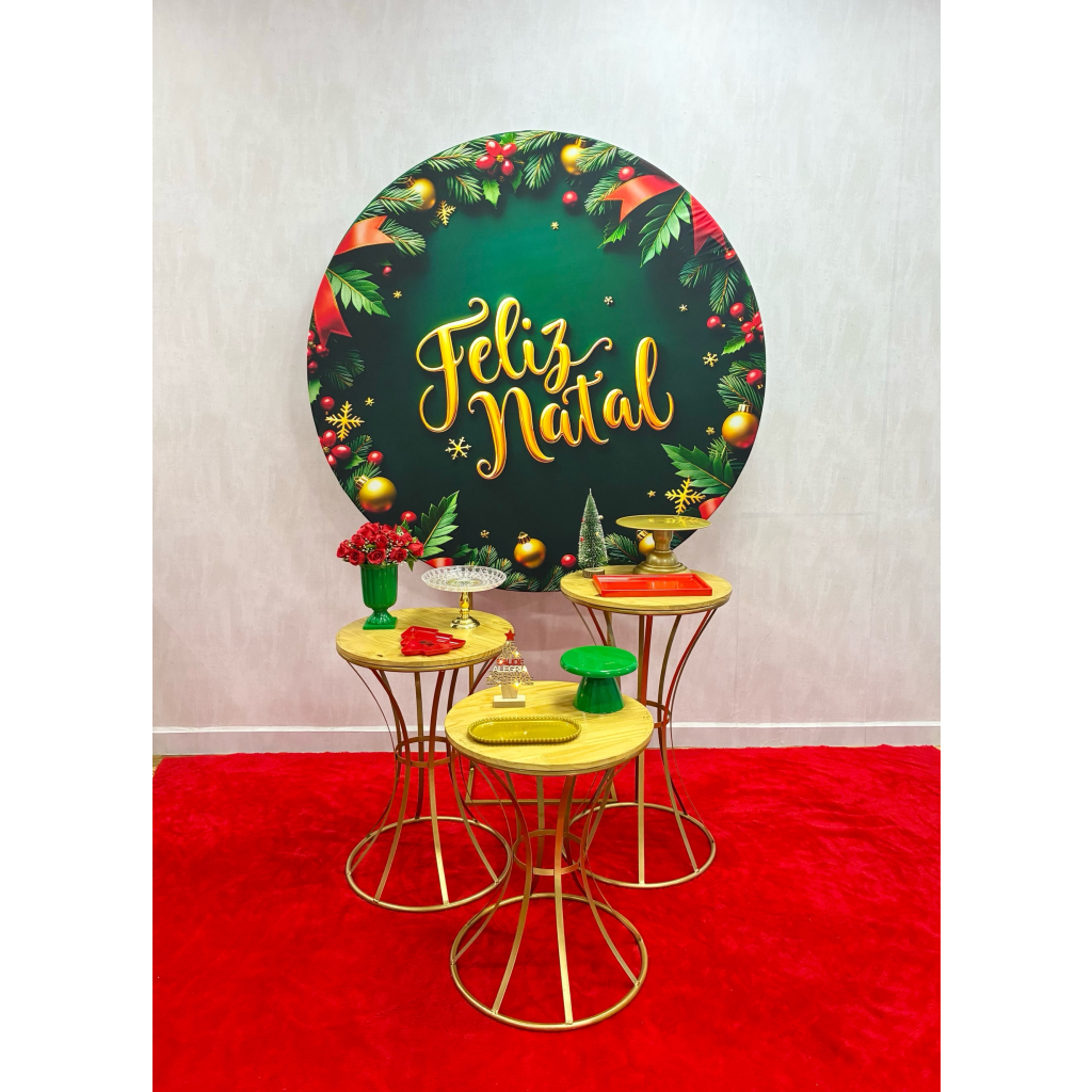 Feliz Natal Verde - Composição  - Creare Decorações 