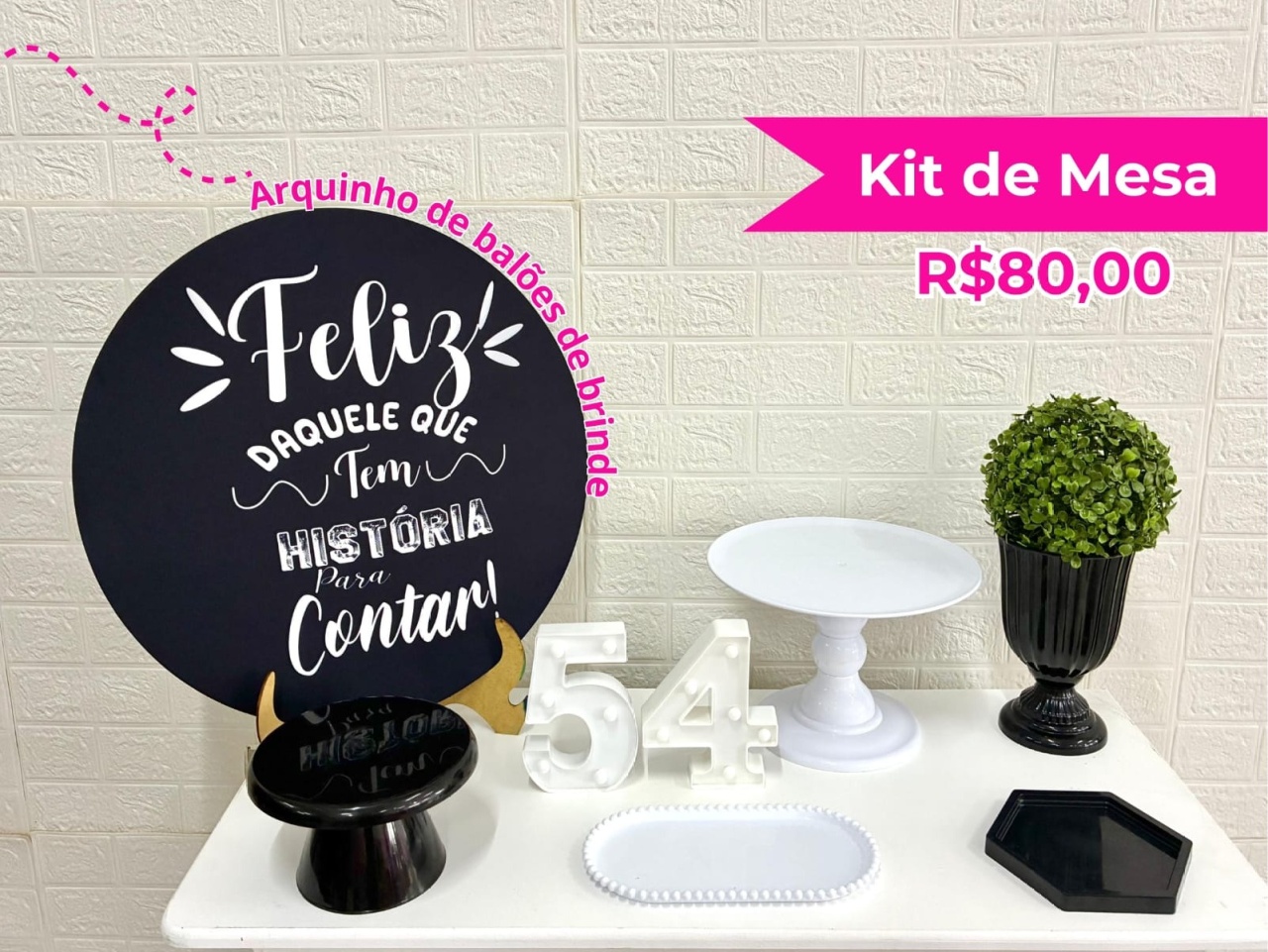 Kit de Mesa História Para Contar - Creare Decorações 