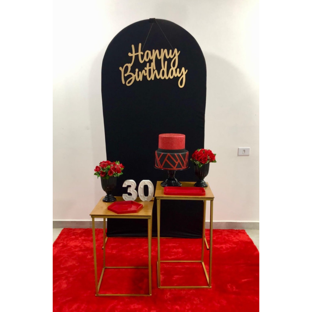 Vermelho E Preto Kit 1 - Creare Decorações 