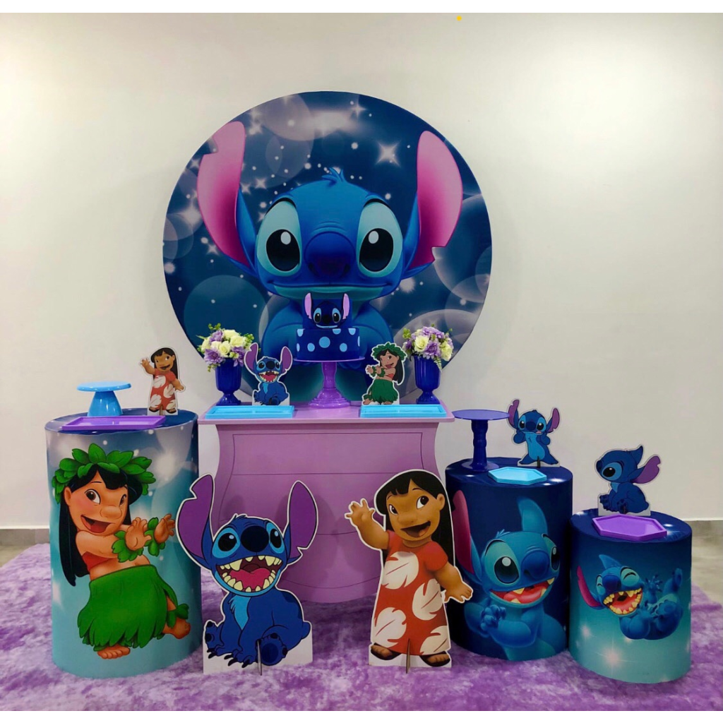Lilo & Stitch Lilás - Kit 2 - Creare Decorações 