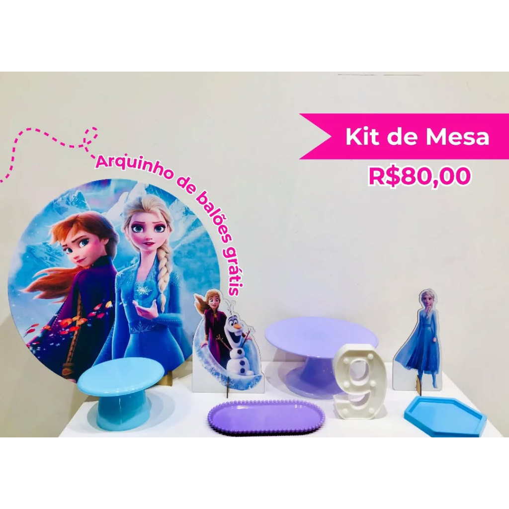 Kit de Mesa Frozen - Creare Decorações 