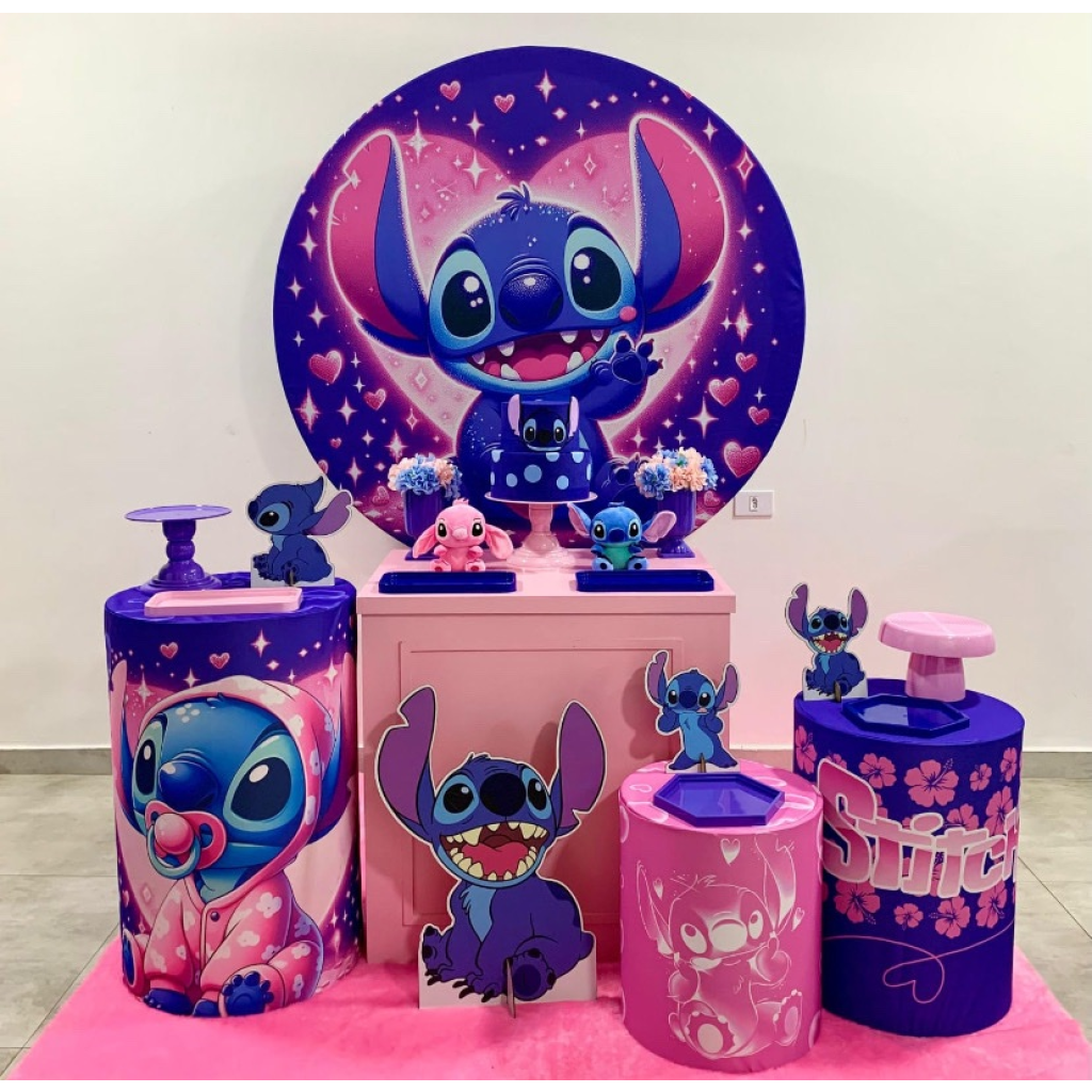 Stitch Rosa - Kit 2 - Creare Decorações 
