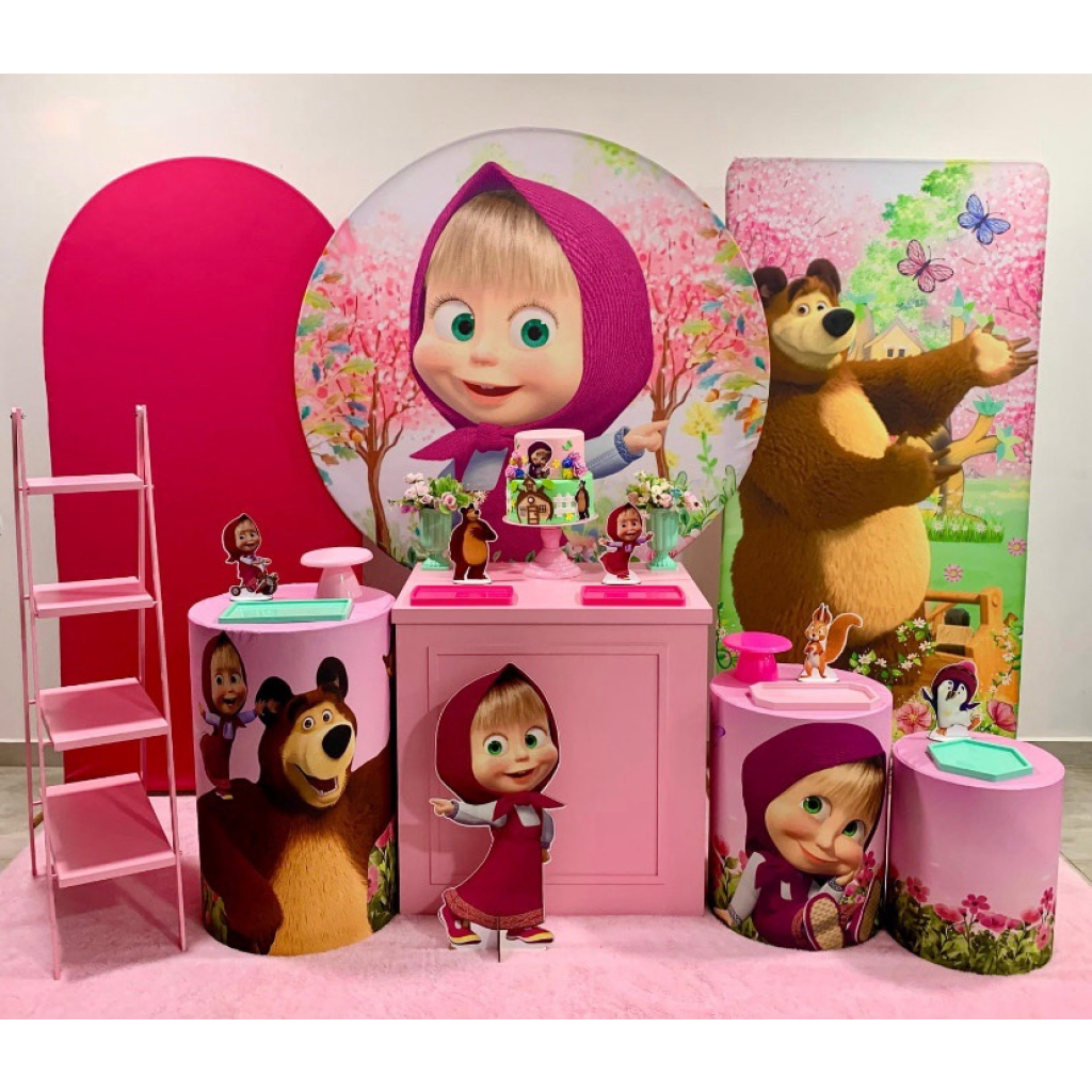 Masha E O Urso Kit 4 - Creare Decorações 