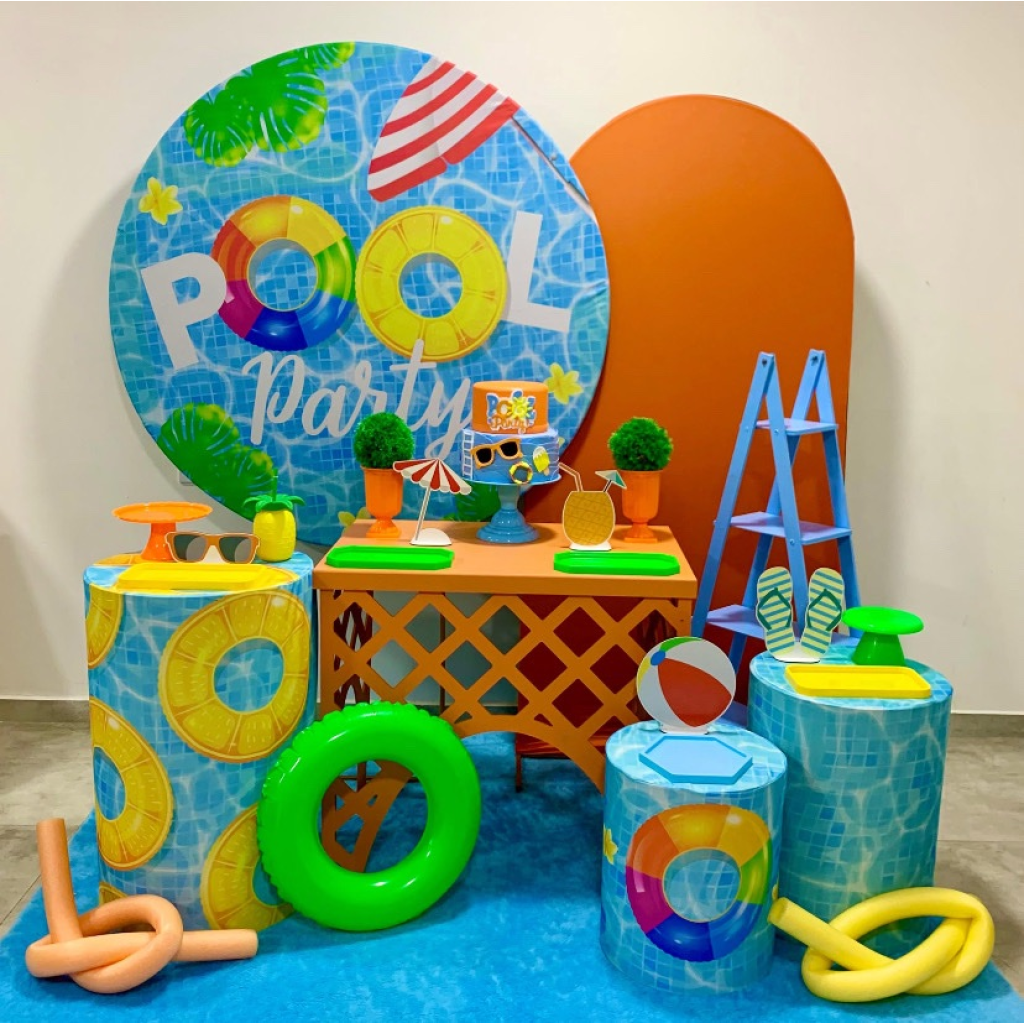 Pool Party Menino Kit 3 - Creare Decorações 