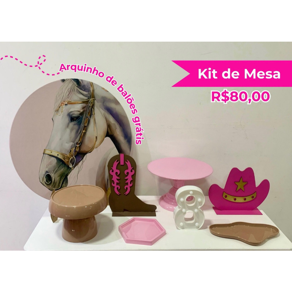 Kit de Mesa Boiadeira - Creare Decorações 