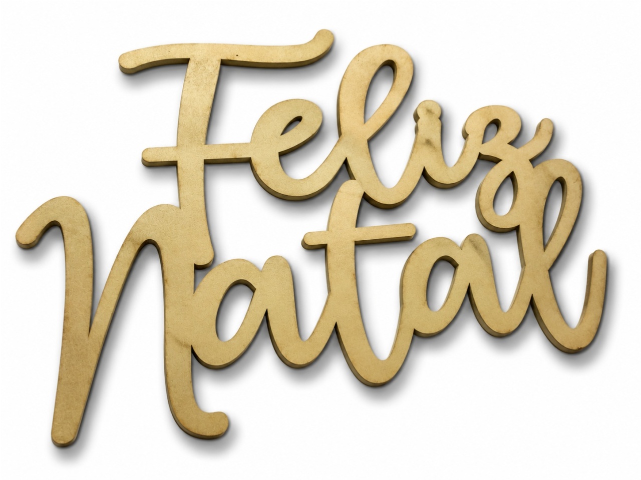 Plaquinha Mdf Feliz Natal - Creare Decorações 