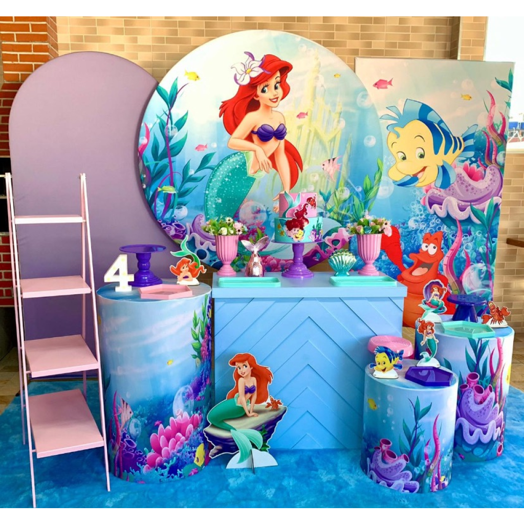 Pequena Sereia Kit 4 - Creare Decorações 