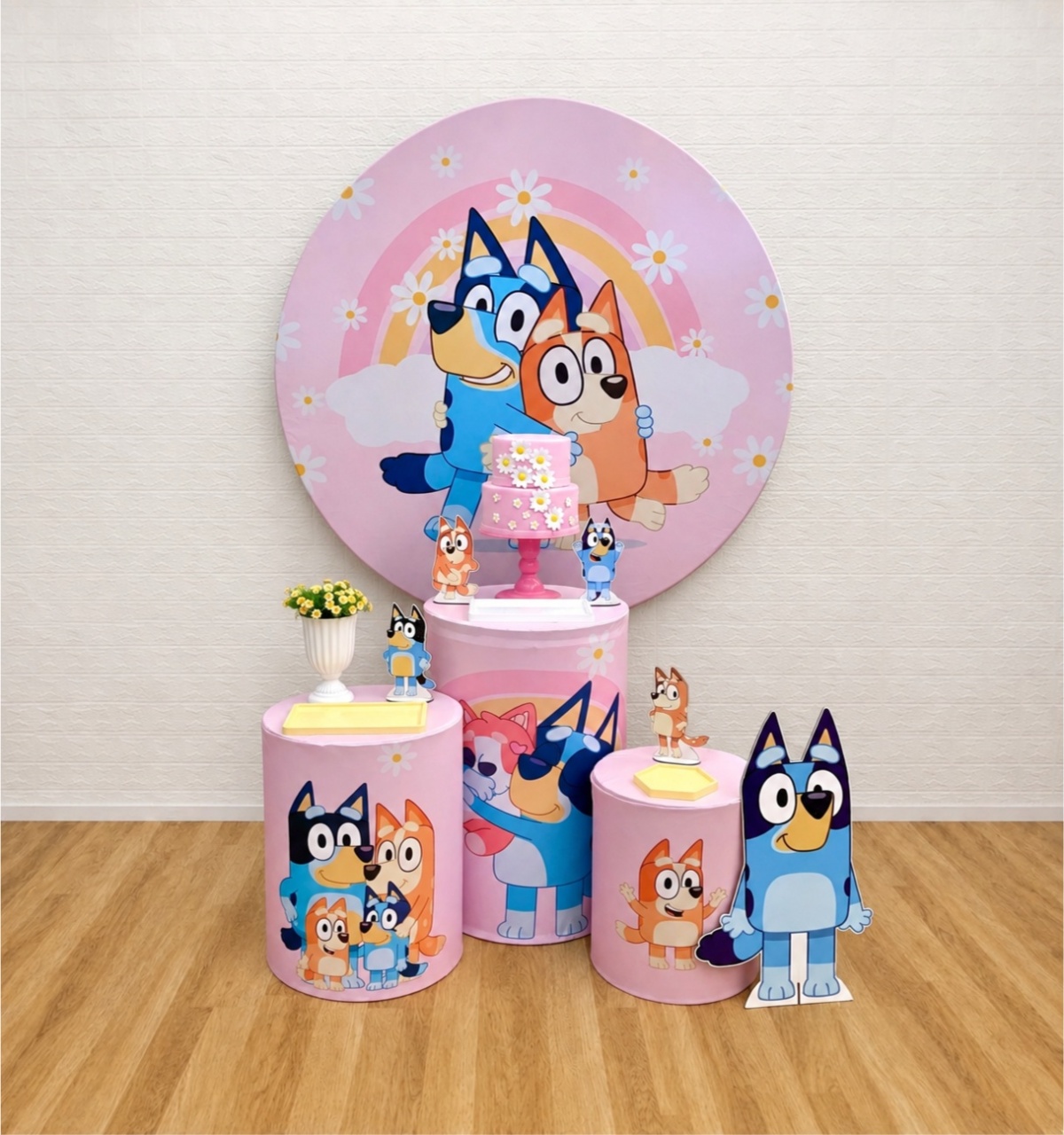 Bluey Rosa - Kit 1 - Creare Decorações 