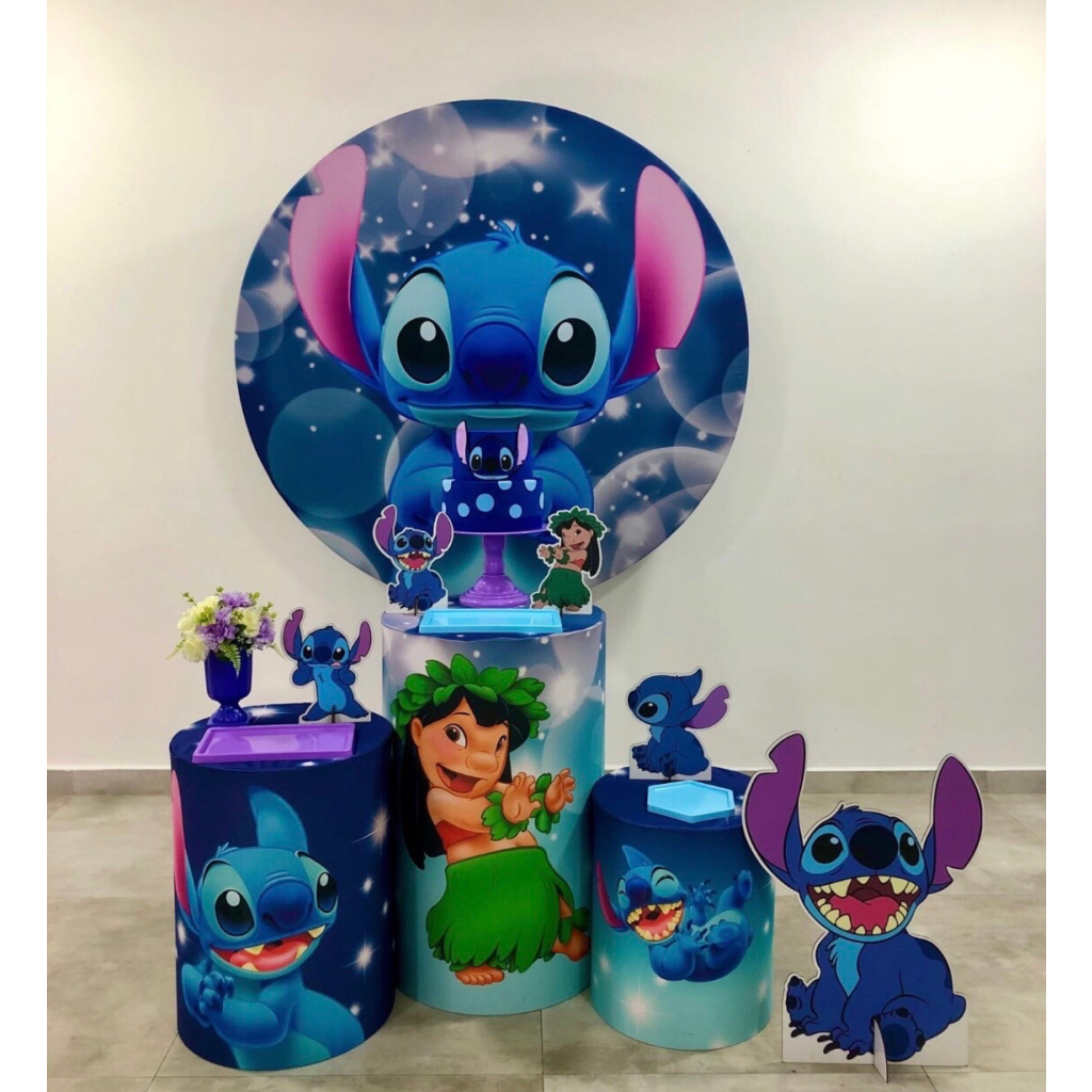 Lilo & Stitch Lilás Kit 1 - Creare Decorações 