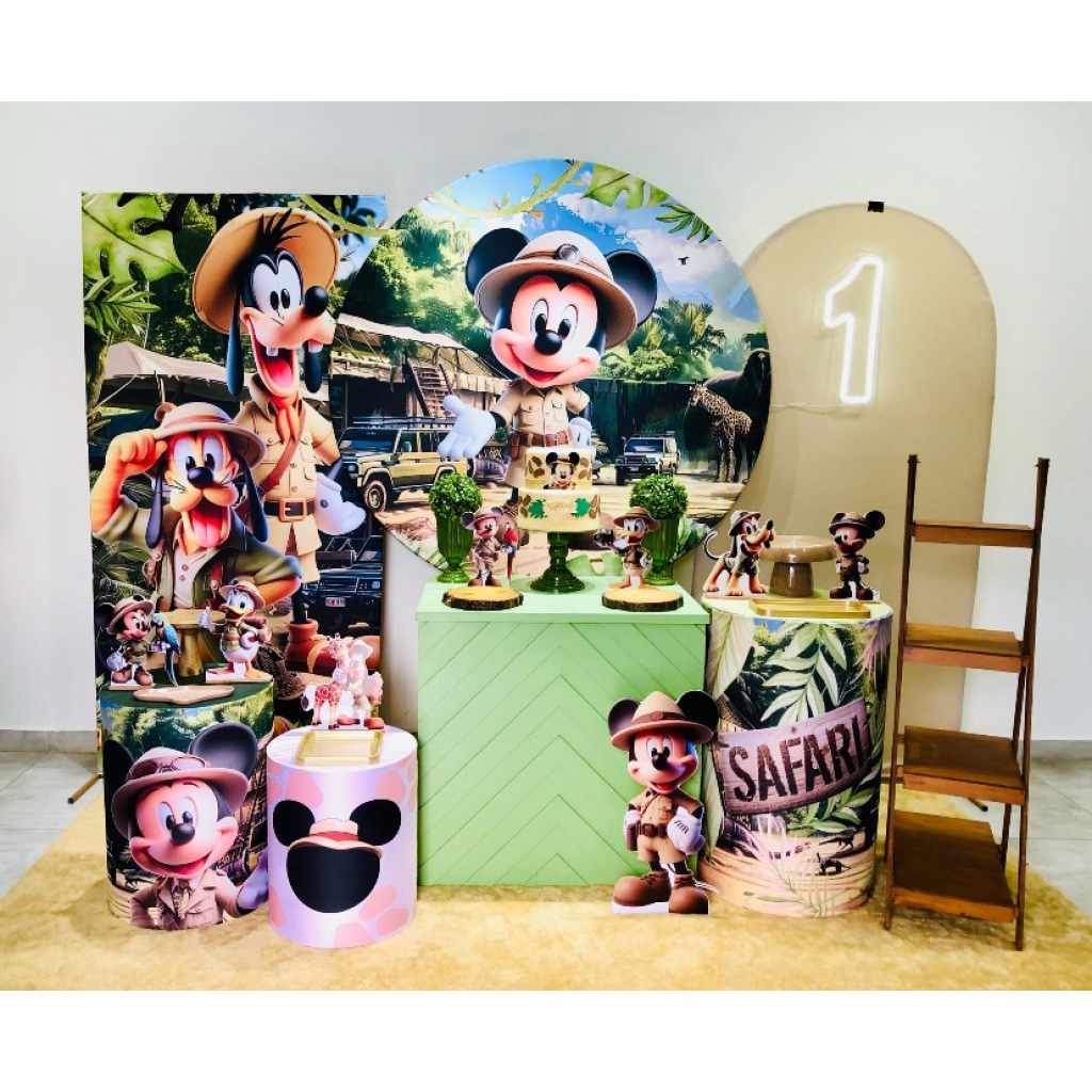 Mickey Safari Ia Kit 4 - Creare Decorações 