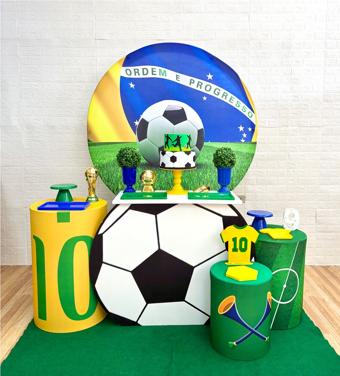 Brasil Bola - Kit 2 - Creare Decorações 