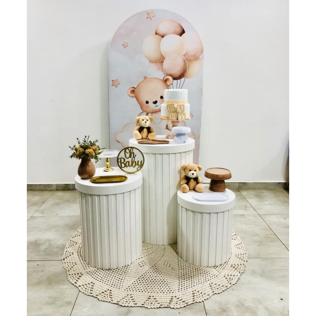 Chá de Bebê/Revelação Neutro - Composição 1 - Creare Decorações 