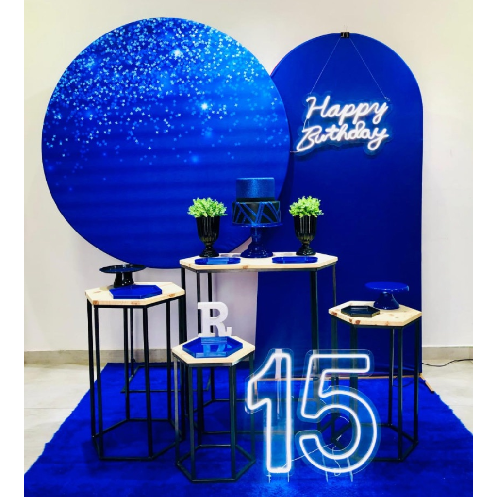 Azul E Preto 3 - Composição  - Creare Decorações 