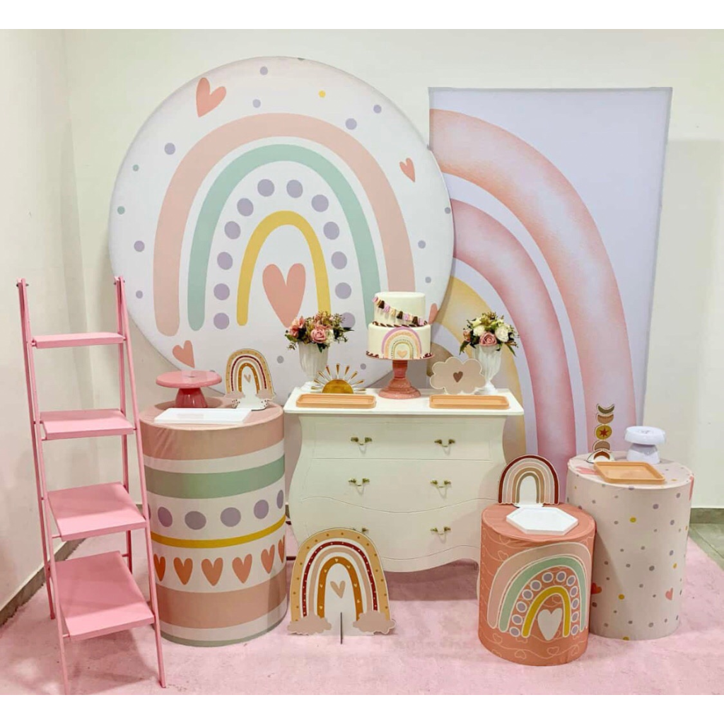 Arco Iris Boho - Kit 3 - Creare Decorações 
