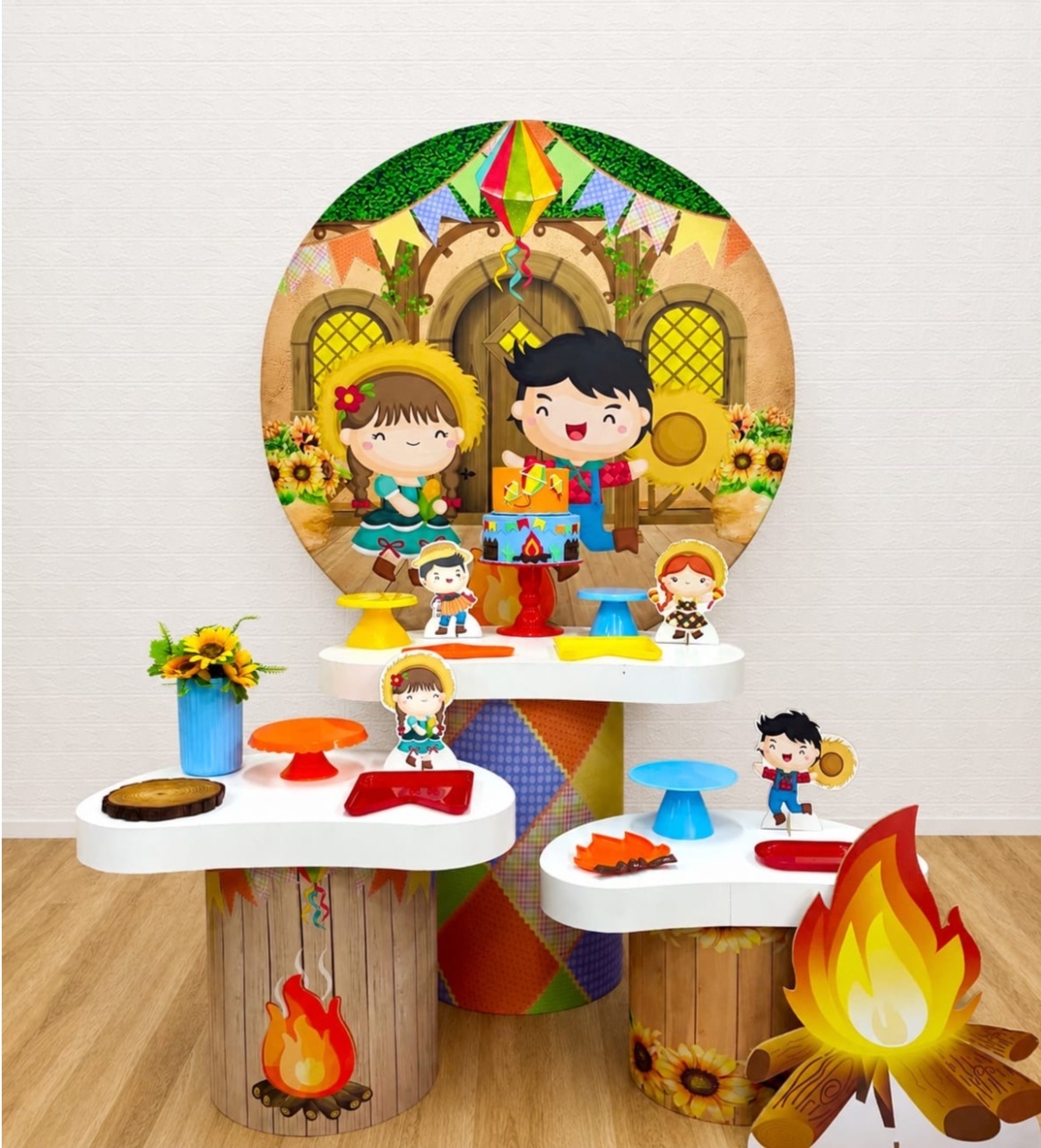 Festa Junina Infantil - Coleção Orgânica P - Creare Decorações 