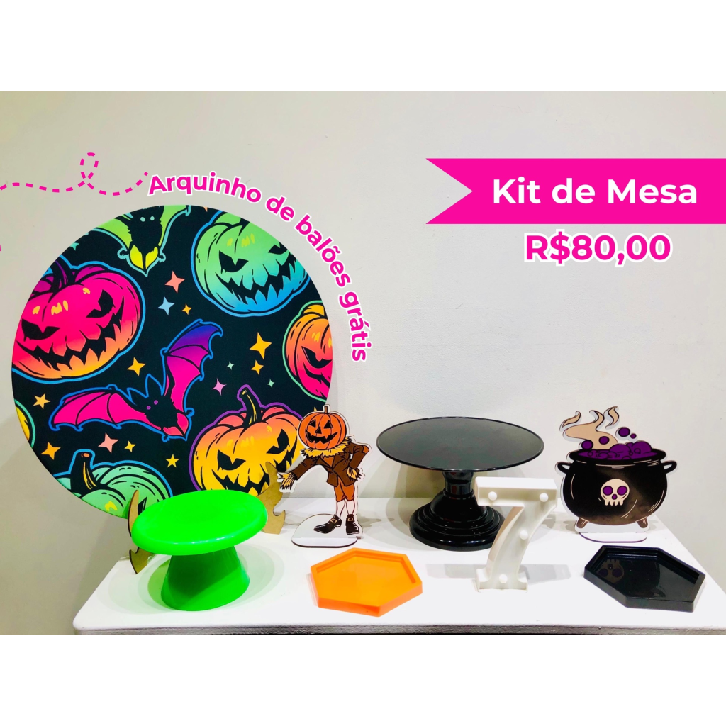 Kit de Mesa Halloween Menino - Creare Decorações 