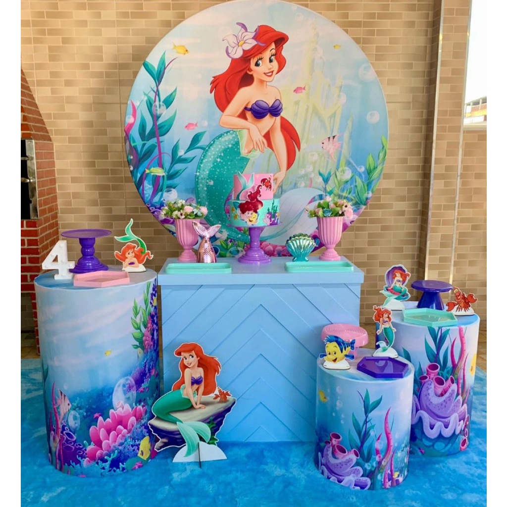 Pequena Sereia - Kit 2 - Creare Decorações 
