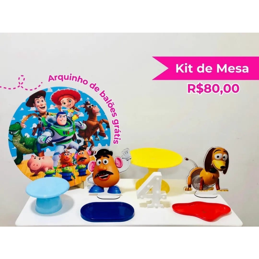 Kit de Mesa Toy Story - Creare Decorações 