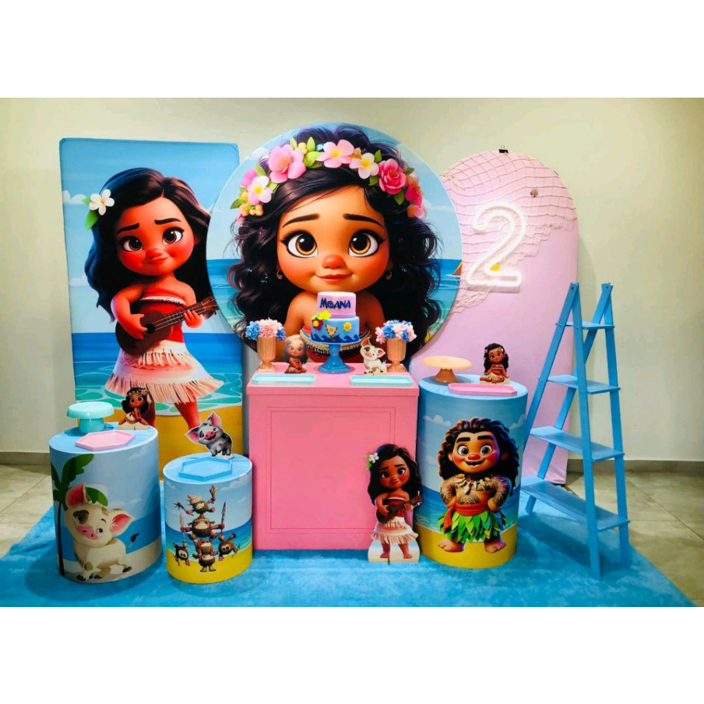 Moana Cute Ia - Kit 4 - Creare Decorações 