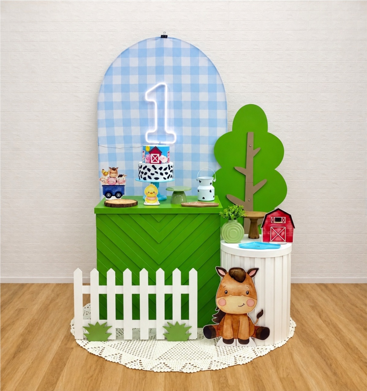 Fazendinha Azul - Composição - Creare Decorações 