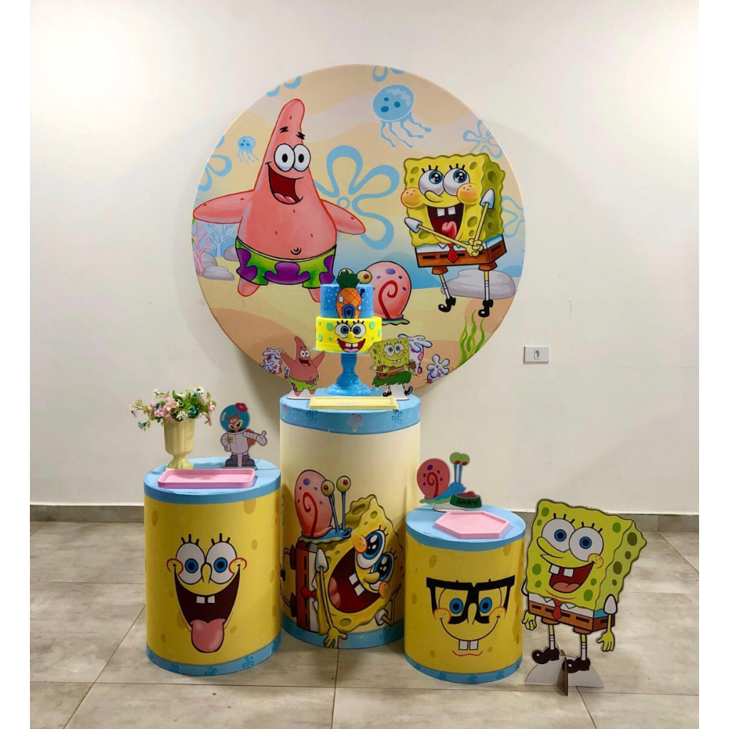 Bob Esponja Menina - Kit 1 - Creare Decorações 