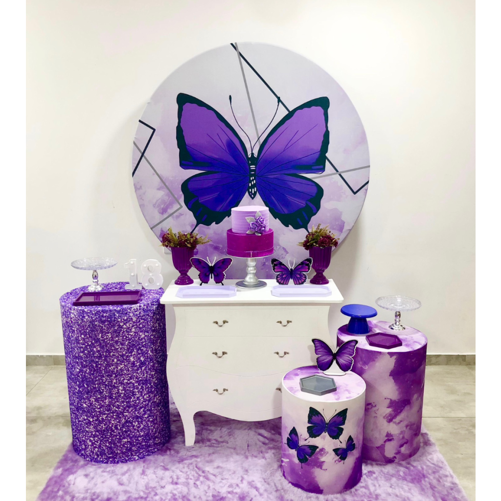 Borboleta Roxa - Kit 2 - Creare Decorações 