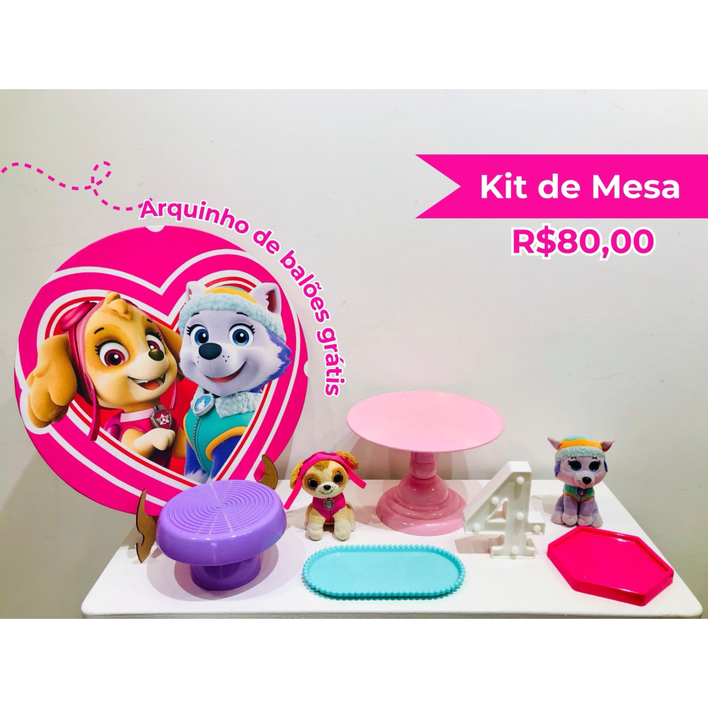 Kit de Mesa Skye E Everest - Creare Decorações 